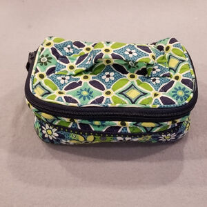 Vera Bradley Small Travel Jewelry Box Organizer Daisy Daisy Pattern
